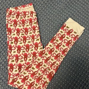 kids size 14 pink monkey roller rabbit pjs